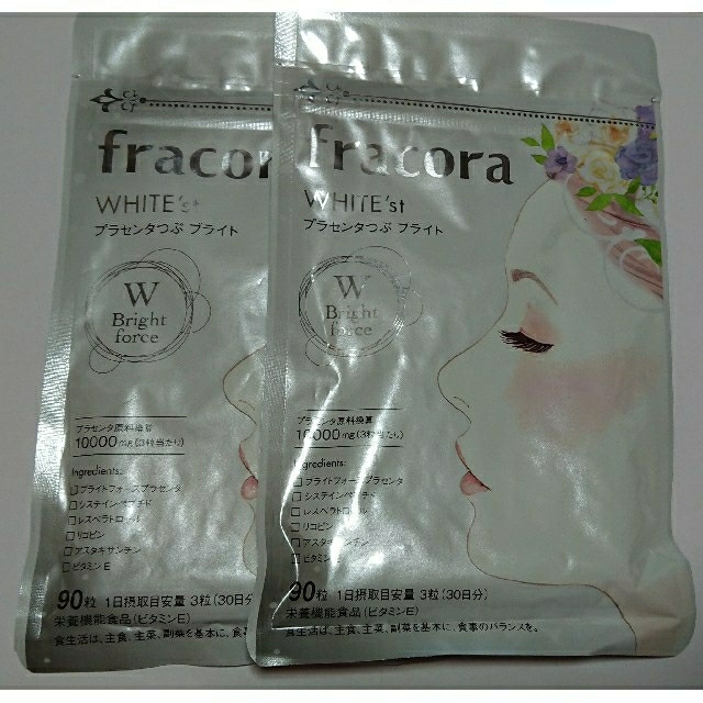 フラコラ fracora プラセンタつぶ ブライト(90粒)×2袋