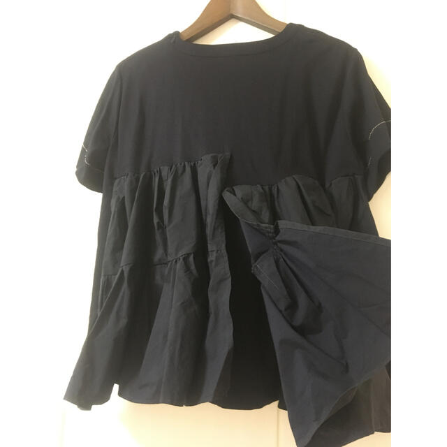 【美品】ラムシェ バックデザインカットソー