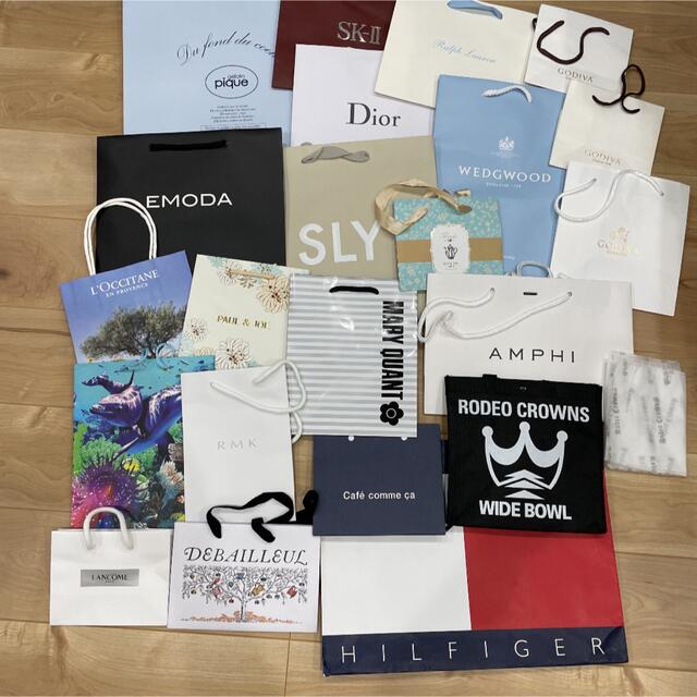 Christian Dior(クリスチャンディオール)のショップ袋　23枚セット レディースのバッグ(ショップ袋)の商品写真