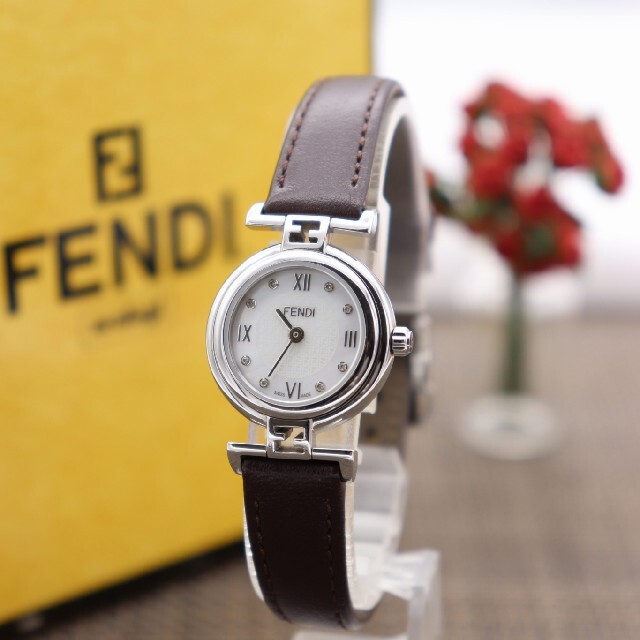 送関込 正規品【新品電池】FENDI 7000L/ダイヤ12P ピンクゴールド 動作