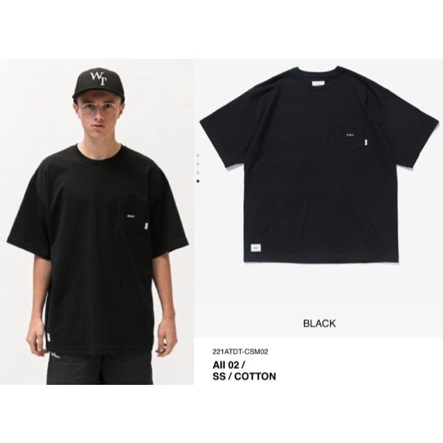 W)taps - BLACK L 22SS WTAPS AII 02 / SS / COTTONの通販 by og's shop｜ダブルタップ