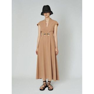 mame Flared Hole Dress with Leather Belt