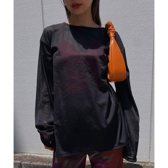 完売品♪MEDI COLOR INNER SHEER TOP ブラック