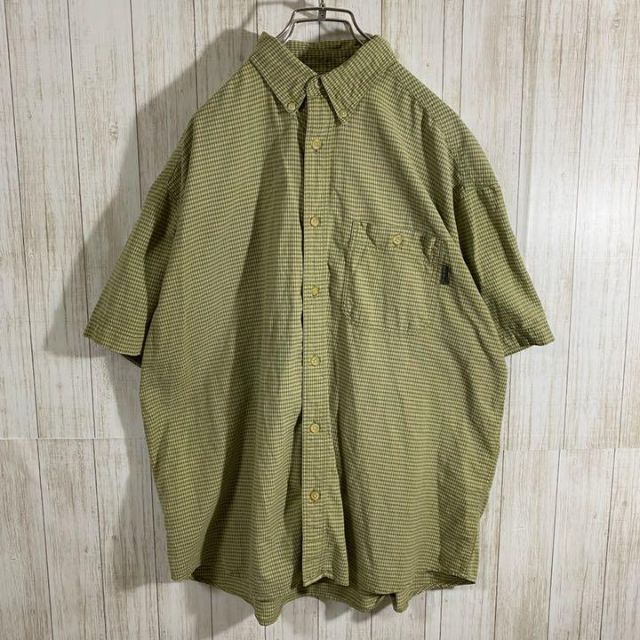 WOOLRICH(ウールリッチ)のWOOLRICH ウールリッチ　チェック柄　半袖シャツ　シンプル　レトロ柄　古着 メンズのトップス(シャツ)の商品写真