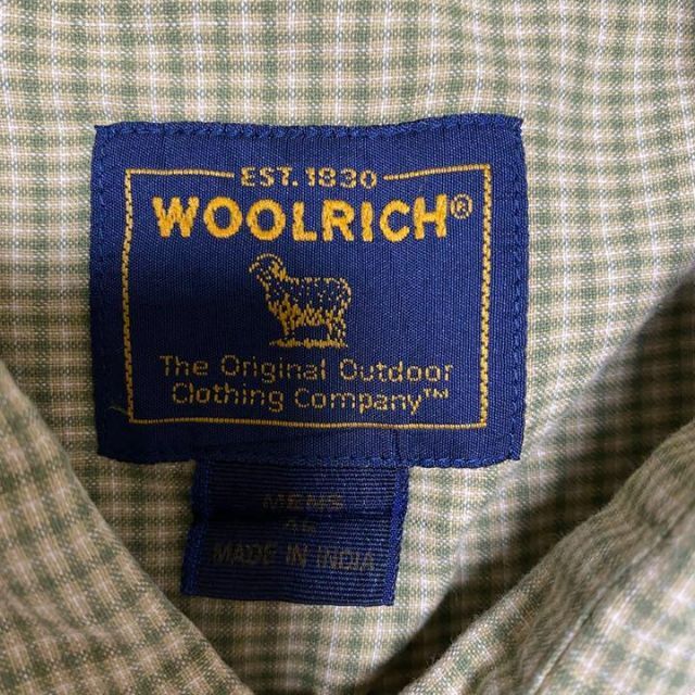 WOOLRICH(ウールリッチ)のWOOLRICH ウールリッチ　チェック柄　半袖シャツ　シンプル　レトロ柄　古着 メンズのトップス(シャツ)の商品写真