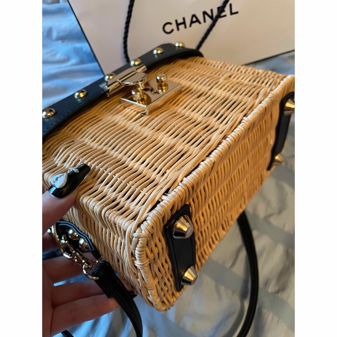 Ameri VINTAGE - AMERI MEDI RATTAN STUDS BAGの通販 by cc Ameri VINTAGE - AMERI MEDI RATTAN STUDS BAGの通販 by cc