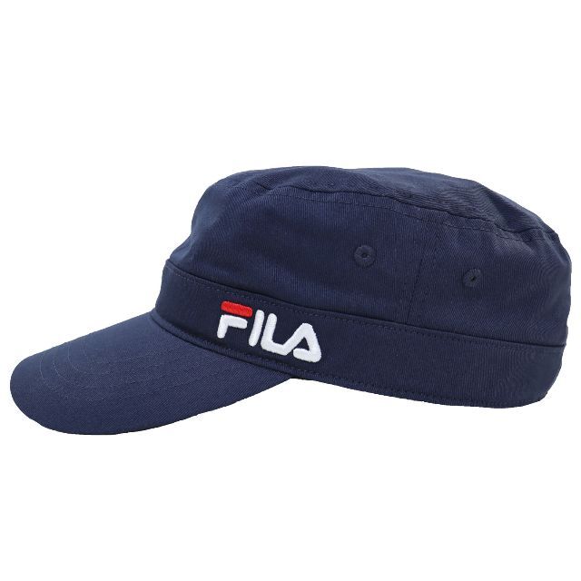 FILA(フィラ)のFILA フィラ ワークキャップ ロゴ コットン洗濯機洗い可能 ★ネイビー新品 メンズの帽子(キャップ)の商品写真