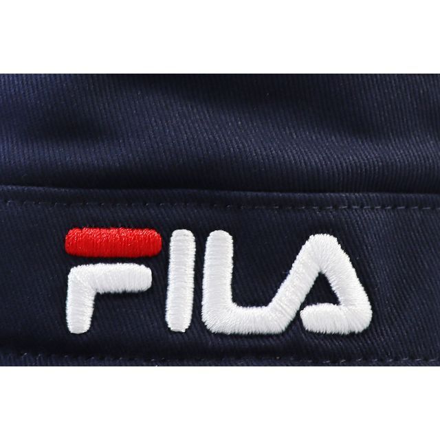 FILA(フィラ)のFILA フィラ ワークキャップ ロゴ コットン洗濯機洗い可能 ★ネイビー新品 メンズの帽子(キャップ)の商品写真