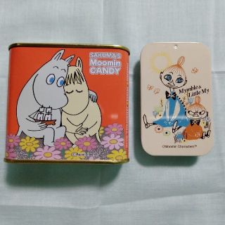 ムーミン(MOOMIN)のムーミン　空き缶　ティン缶　2個(小物入れ)