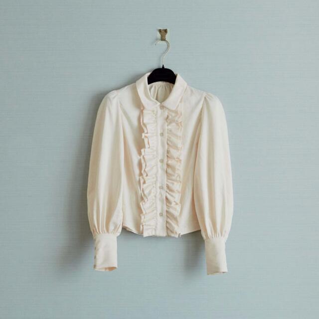 Felitie FRILL BLOUSE NATURAL ナチュラル