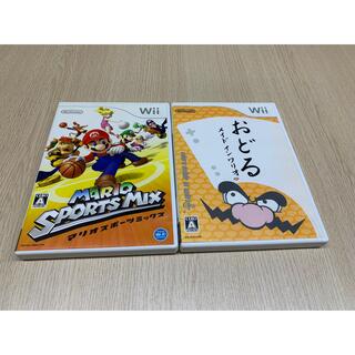 ウィー(Wii)のマリオスポーツミックス & おどるメイドインワリオ(家庭用ゲームソフト)