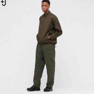 ユニクロ(UNIQLO)のユニクロ　+J　イージーワークパンツ　ダークグリーン(ワークパンツ/カーゴパンツ)