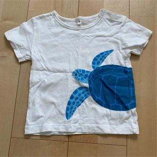 ムジルシリョウヒン(MUJI (無印良品))の☆無印良品　ウミガメプリント半袖Tシャツ 90cm☆(Tシャツ/カットソー)