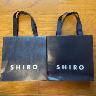 シロ(shiro)のshiro ショッパー ２枚セット(ショップ袋)