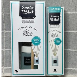 コバヤシセイヤク(小林製薬)のSawaday サワデー　香るスティック　ミュゲホワイト　本体+詰替セット(日用品/生活雑貨)