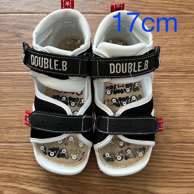 DOUBLE.B(ダブルビー)のDouble.B 夏用　サンダル　17cmー17.5cm キッズ/ベビー/マタニティのキッズ靴/シューズ(15cm~)(サンダル)の商品写真