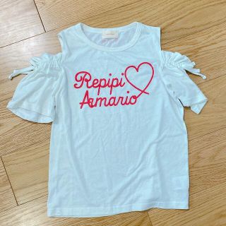 レピピアルマリオ(repipi armario)のレピピ　オフショルダー　S(Tシャツ/カットソー)