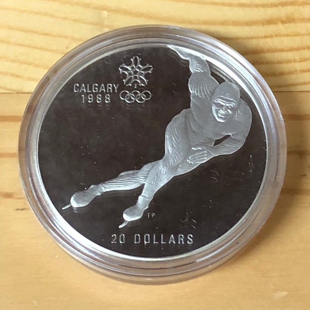 1988年カナダカルガリー冬季オリンピック銀コイン - 貨幣