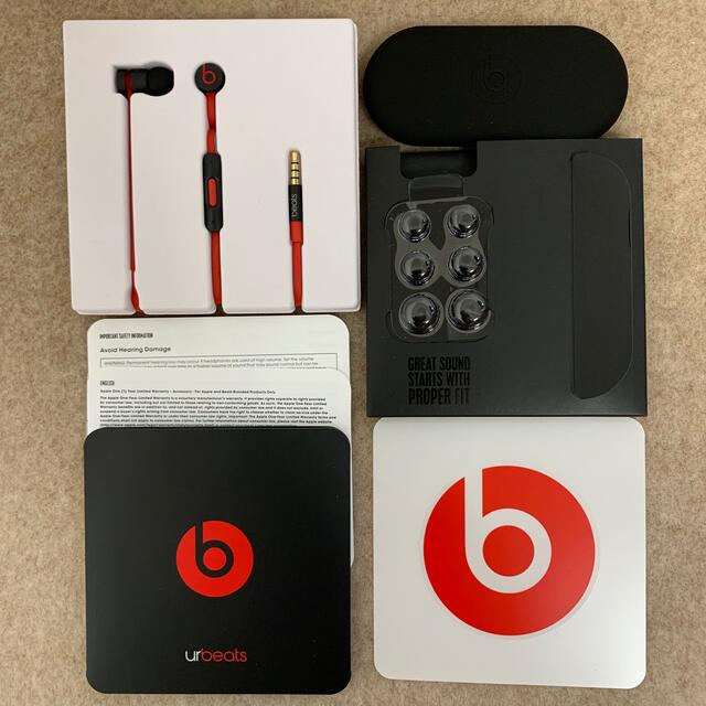 Beats by Dr Dre(ビーツバイドクタードレ)の【新品未使用】beats by dr.dre urBeats  Black スマホ/家電/カメラのオーディオ機器(ヘッドフォン/イヤフォン)の商品写真