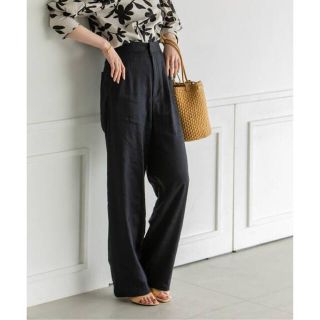 NOBLE♡リネンハイウエストパンツ♡ネイビー40 | hartwellspremium.com