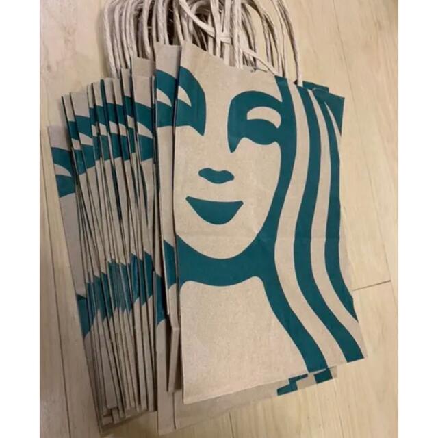Starbucks Coffee(スターバックスコーヒー)の6/25〆◎スタバ紙袋まとめ売り大量プレゼント包装ロゴおしゃれ可愛いカフェ6枚5 レディースのバッグ(ショップ袋)の商品写真