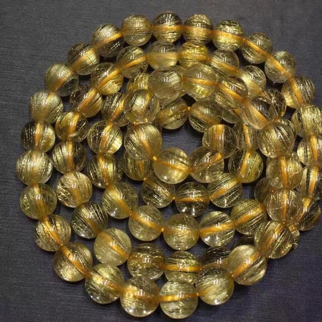 ⭐︎【天然】タイチンルチルクオーツ ブレスレット 7.5mm