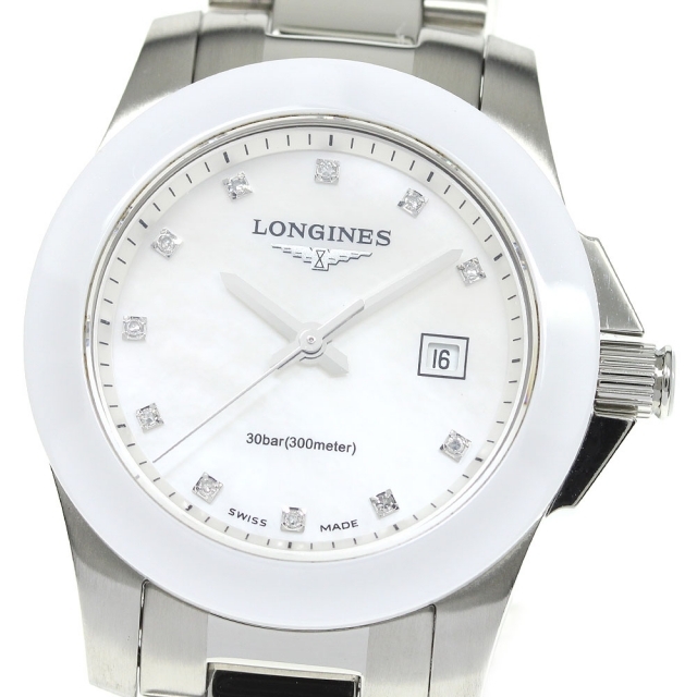 最大80％オフ通販 LONGINES(ロンジン)　コンクエスト　レディース腕時計 腕時計(アナログ)