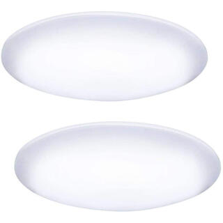 【2個セット】 LEDシーリングライト  10〜12畳用　リモコン付き　電球色(天井照明)