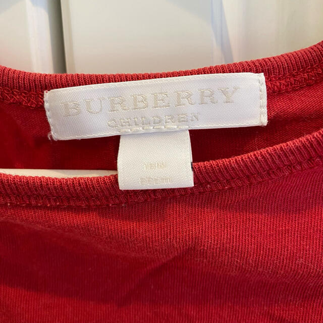 BURBERRY(バーバリー)の美品 バーバリー Tシャツ 18M 86cm キッズ/ベビー/マタニティのベビー服(~85cm)(Ｔシャツ)の商品写真