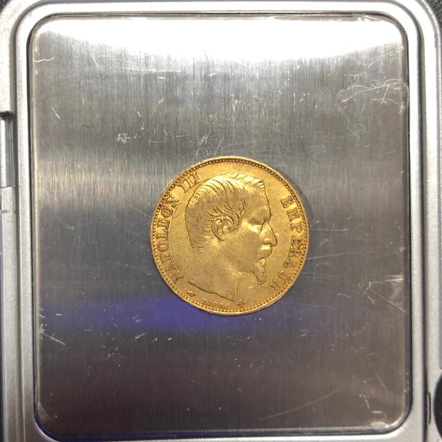 フランス 20フラン金貨 ナポレオン3世 1856年 本物保証