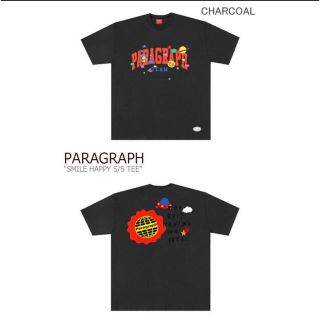 しょうた様専用PARAGRAPH スマイル ハッピー Tシャツ【美品】チャコール(Tシャツ/カットソー(半袖/袖なし))