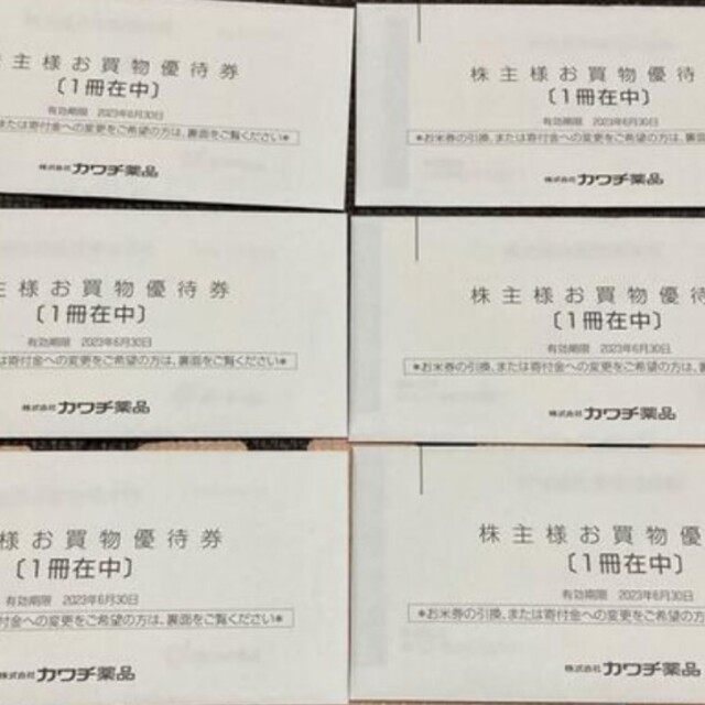 チケット カワチ薬品 株主優待（30,000円分） 日本 店舗 lecent.jp