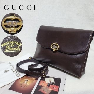 希少♡ OLD GUCCI 2wayショルダーバッグ クラッチ GG金具 黒 - library ...