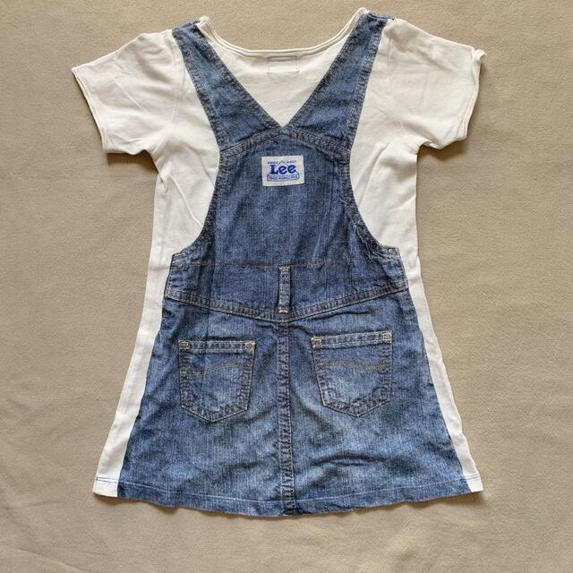 Lee(リー)のstompstamp Lee 転写 デニムプリント ワンピース120cm キッズ/ベビー/マタニティのキッズ服女の子用(90cm~)(ワンピース)の商品写真