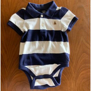 ベビーギャップ(babyGAP)のbabyGAP ポロシャツロンパース　12-18m(ロンパース)