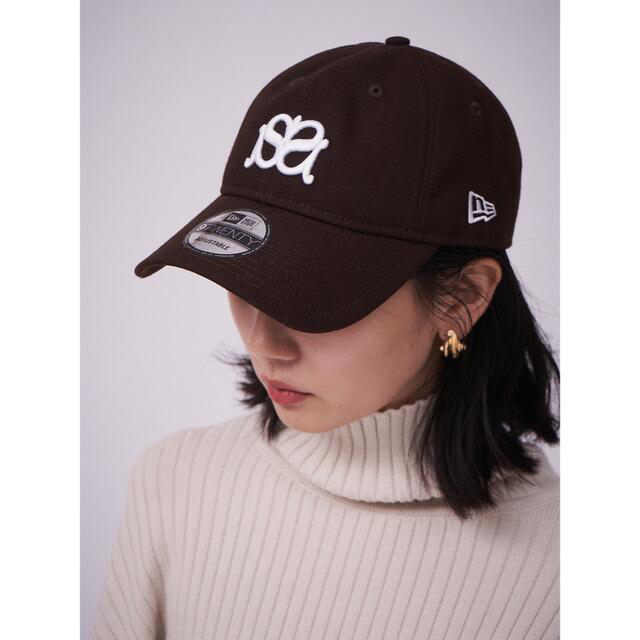 SNIDEL スナイデル NEW ERAコラボ キャップ ブラウン