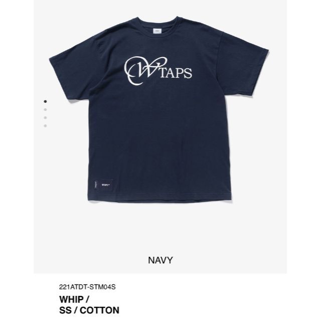 NAVY L 22SS WTAPS WHIP / SS / COTTON