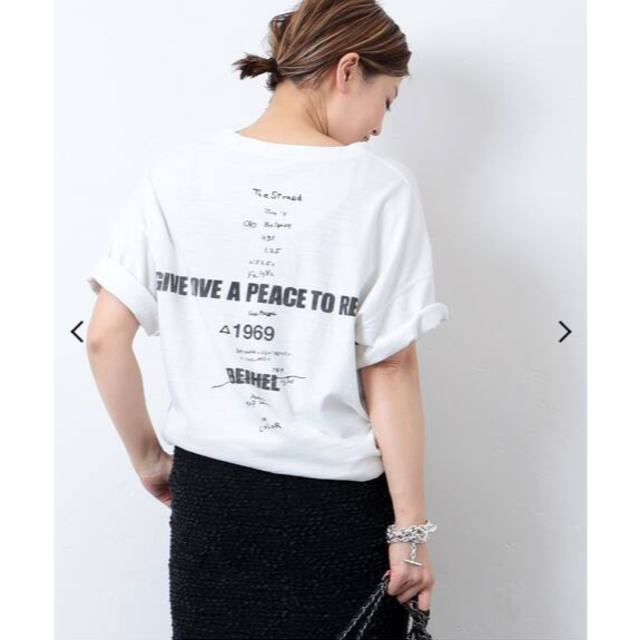 DEUXIEME CLASSE - LOVE A PEACE バックプリントTシャツ