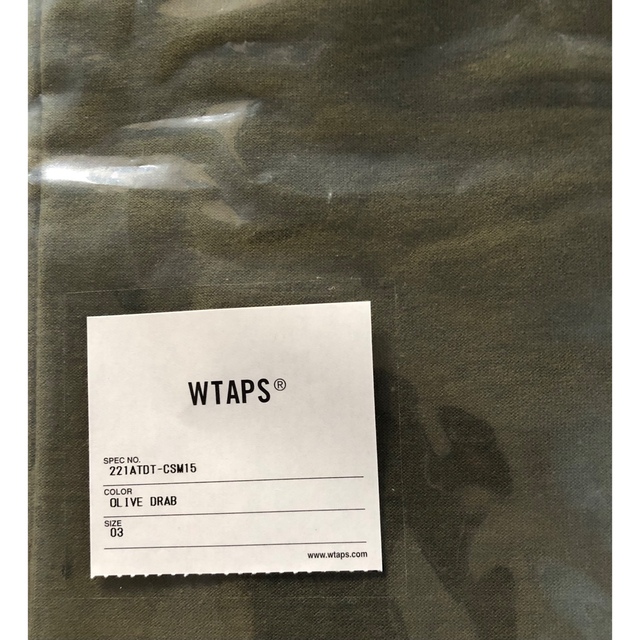 OLIVE DRAB L 22SS WTAPS CROSS / SS / CO