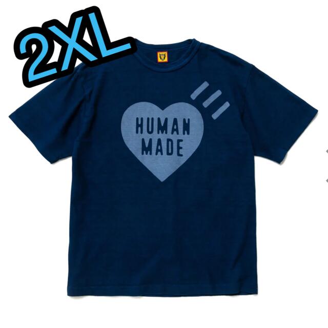 HUMAN MADE(ヒューマンメイド)の本日限定割引！→即完売&超希少size！INDIGO T-SHIRT #1 メンズのトップス(Tシャツ/カットソー(半袖/袖なし))の商品写真