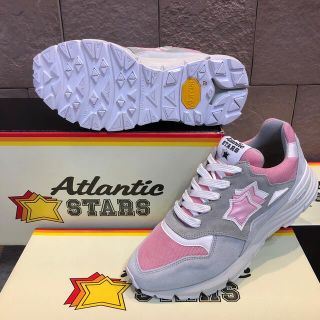 Atlantic STARS - EU38 ピンク&ライトグレー【新品】アトランティック