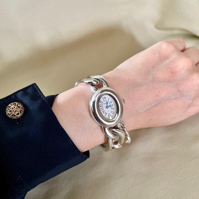 Obreyオブレイ 純銀製 ハンドメイド 腕時計-
