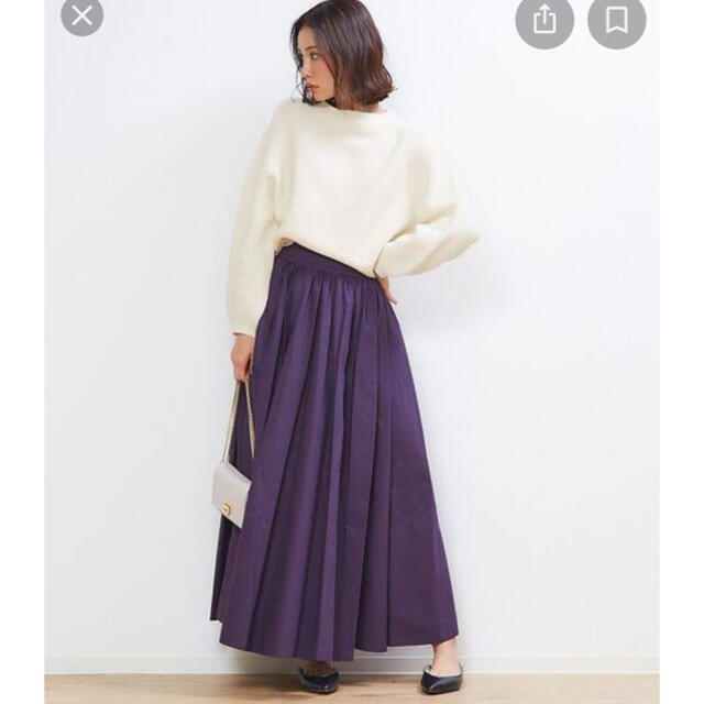 MICA & DEAL ボリュームマキシスカート カラー：パープル サイズ：38 レディースのスカート(ロングスカート)の商品写真