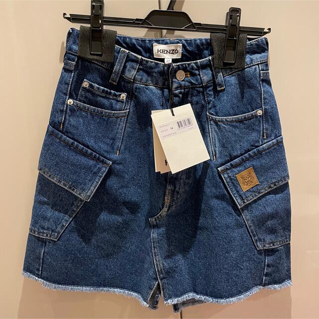 KENZO(ケンゾー)の【新品未使用】KENZO ケンゾー タイガーショートデニムスカート レディースのスカート(ミニスカート)の商品写真