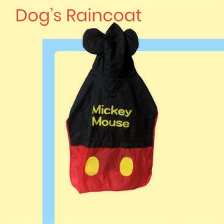 ディズニー(Disney)のDisney land購入品♡新品未使用♡ワンちゃん用ミッキーマウスレインコート(犬)