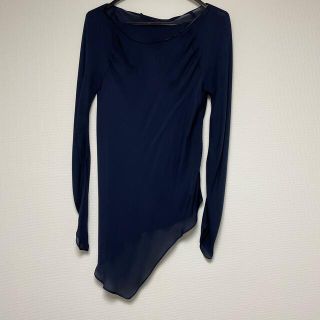 ザラ(ZARA)のZARA イレギュラーシースルートップス　S(シャツ/ブラウス(長袖/七分))