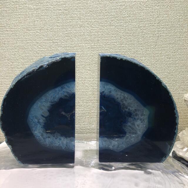 ☆極上品☆ メノウ ブックエンド セット 瑪瑙 めのう 水晶 | フリマアプリ ラクマ
