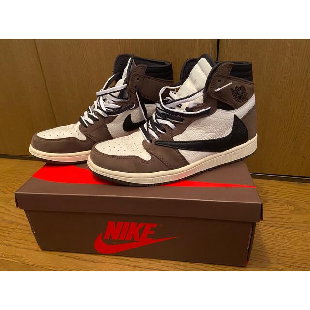 NIKE(ナイキ)のAJ1 travis Scott エアジョーダン1 トラヴィススコット メンズの靴/シューズ(スニーカー)の商品写真