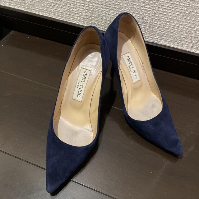 JIMMY CHOO パンプス ネイビー スエード ジミーチュウ vsv-unihockey.at