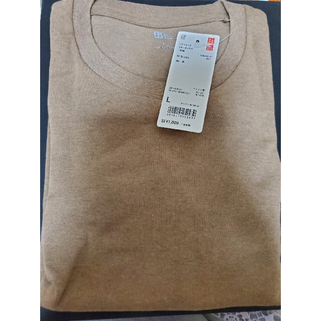 UNIQLO(ユニクロ)の【SALE!】UNIQLO　ソフトタッチクルーネックT メンズのトップス(Tシャツ/カットソー(七分/長袖))の商品写真